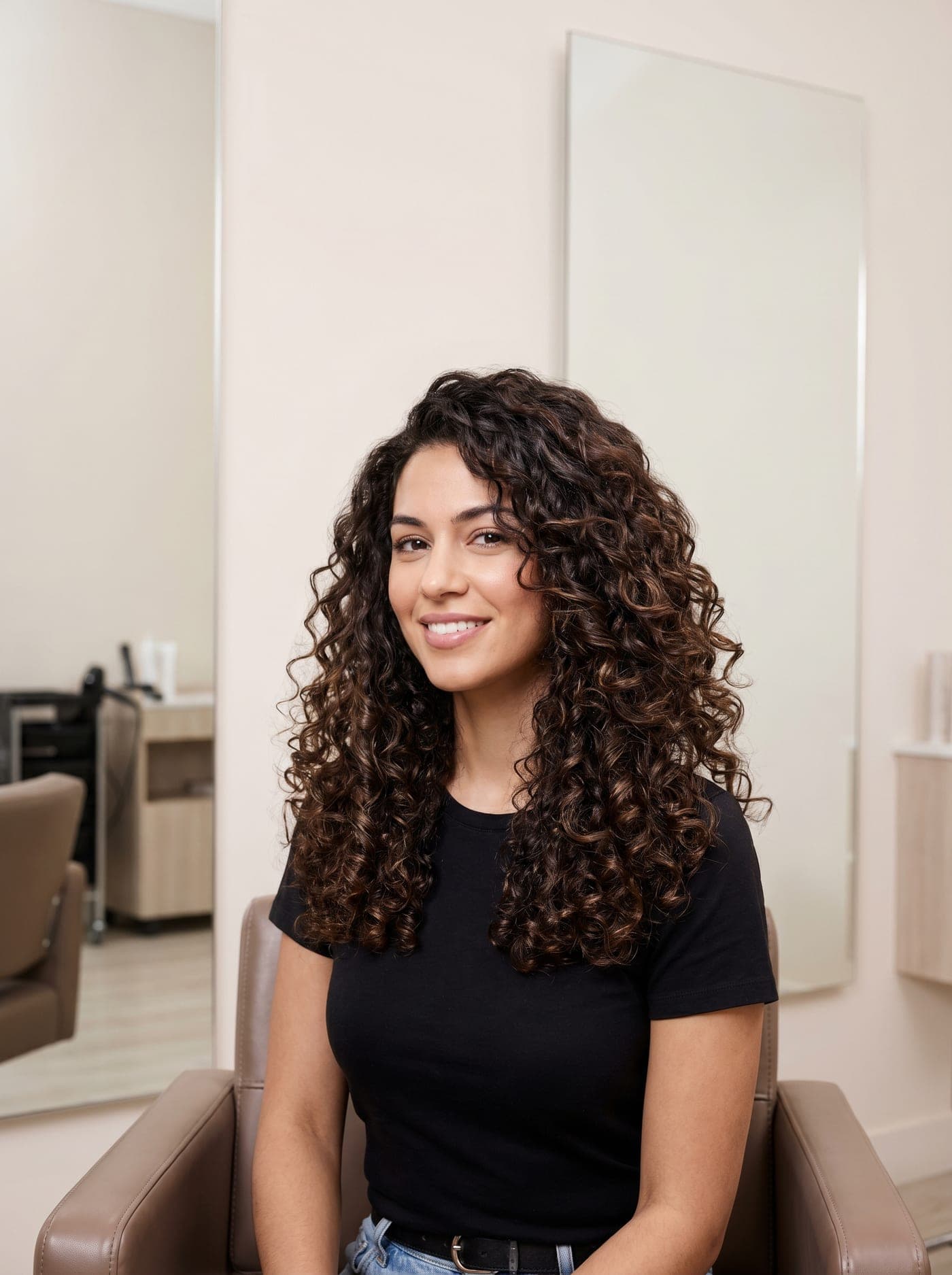 Defined, healthy natural curls